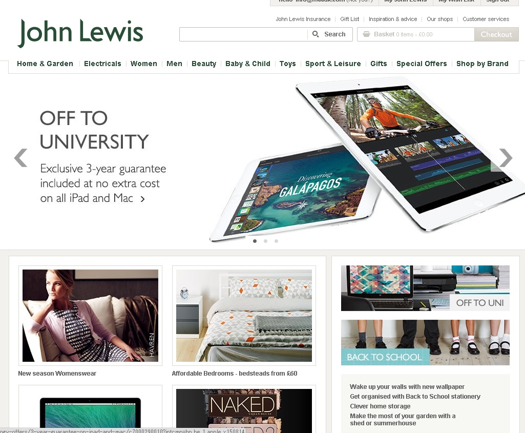 ジョンルイス イギリス買付け・通販・輸入代行のUKブランドセンター